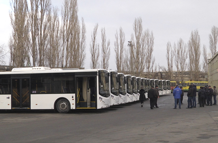Партия новых автобусов прибыла в Липецк из Волжского