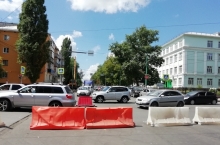 Улица Первомайская перекрыта для движения транспорта до 13 июля
