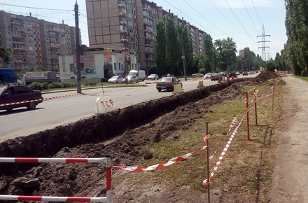 Энергетики начали капитальный ремонт теплотрасы на улице Папина