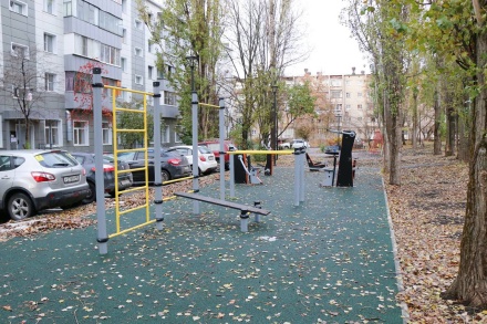 В  Липецке  приводят в порядок спортивные объекты во дворах 