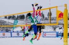 В Липецке разыграли путёвку на Чемпионат Европы по волейболу на снегу