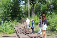 Александр Афанасьев помог отремонтировать старейший пешеходный мост в Липецке 