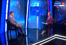 Спикер горсовета Игорь Тиньков дал интервью каналу «Россия24»