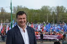 Игорь Тиньков принял участие в первомайских торжествах